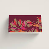 "Bright abstract" - Place Cards in Sangria by Jessica Corliss - Folded Back of Card
