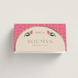 "Indian garden" - Place Cards in Pistachio by Creo Study - Folded with Free Guest Printing