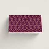"Zardozi" - Place Cards in Amethyst by Mansi Verma - Folded Back of Card