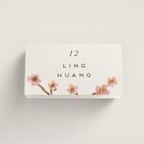 "Love Blossom" - Place Cards in Blush by Petra Kern - Folded with Free Guest Printing