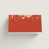 "Abstract Flora" - Place Cards in Lava by Stellax Creative - Blank front