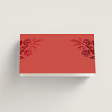 "Fiery" - Place Cards in Ruby by Ghia Designs - Blank front