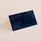 "Cosmos" - Place Cards in Midnight by Hooray Creative - Blank front