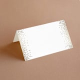 "Glitz & Glam" - Place Cards in Cotton by Jennifer Postorino - Blank front