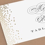 "Glitz & Glam" - Place Cards in Cotton by Jennifer Postorino - Detail