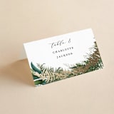 "Fresh Vines" - Place Cards in Fern by Susan Moyal - Folded with Free Guest Printing