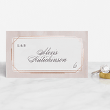 "Forever Elegant" - Place Cards in Mauve by Hooray Creative - Front with Free Guest Printing