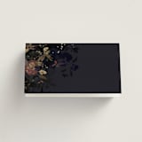 "Vintage Rose Garden" - Place Cards in Midnight by Grace Kreinbrink - Blank front