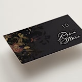"Vintage Rose Garden" - Place Cards in Midnight by Grace Kreinbrink - Detail