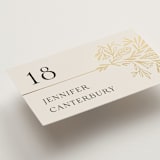 "Baroque" - Place Cards in Cream by Jen Owens - Detail