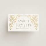 "Gilded nouveau frame" - Place Cards in Ivory by Ana de Sousa - Front