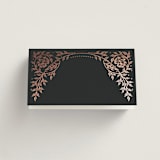 "Gilded nouveau frame" - Place Cards in Onyx by Ana de Sousa - Blank front