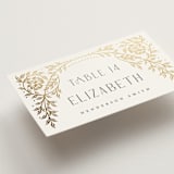 "Gilded nouveau frame" - Place Cards in Ivory by Ana de Sousa - Detail