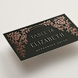 "Gilded nouveau frame" - Place Cards in Onyx by Ana de Sousa - Detail