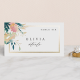 "Pretty Wildflowers" - Place Cards in Garden by Lori Wemple - Front with Free Guest Printing