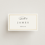 "Intertwined" - Place Cards in Pearl by Janean Hinger - Front with Free Guest Printing