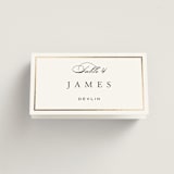 "Intertwined" - Place Cards in Pearl by Janean Hinger - Folded with Free Guest Printing