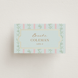 "Castle" - Place Cards in Hummingbird by Claudia Orengo - Front with Free Guest Printing