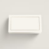 "Golden Ampersand" - Place Cards in Silk by Kelly Schmidt - Blank front