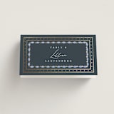 "Sadie" - Place Cards in Periwinkle by Erin German - Folded with Free Guest Printing