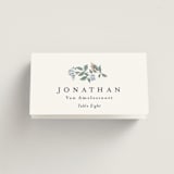 "Climbing Florals" - Place Cards in Sapphire by Olivia Raufman - Folded with Free Guest Printing