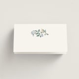 "Climbing Florals" - Place Cards in Sapphire by Olivia Raufman - Blank front