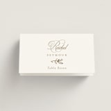 "Gold Crest" - Place Cards in Ivory by Mansi Verma - Folded with Free Guest Printing