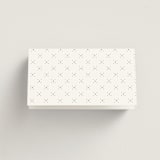"Timeless" - Place Cards in Linen by Erica Krystek - Folded Back of Card