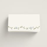 "Portico" - Place Cards in Blue Bell by Everett Paper Goods - Folded Back of Card