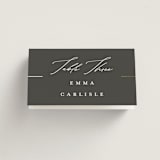 "Formal lines" - Place Cards in Iron by Erica Krystek - Folded with Free Guest Printing