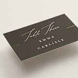 "Formal lines" - Place Cards in Iron by Erica Krystek - Detail