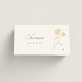 "The Romantic" - Place Cards in Buttercream by Kristie Kern - Folded with Free Guest Printing