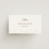"Brooklyn Bridge" - Place Cards in Chiffon by Cass Loh - Front with Free Guest Printing