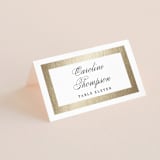 "Deluxe" - Place Cards in Tuxedo by Jennifer Postorino - Folded with Free Guest Printing