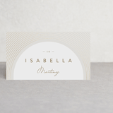 "Bloom" - Place Cards in Tea by Leah Bisch - Front with Free Guest Printing