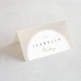"Bloom" - Place Cards in Tea by Leah Bisch - Folded with Free Guest Printing