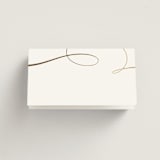 "Forever And" - Place Cards in Snow by Jen Banks - Blank front