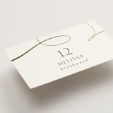 "Forever And" - Place Cards in Snow by Jen Banks - Detail