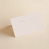 "Lovely Day" - Place Cards in Rose Quartz by Leah Bisch - Blank front