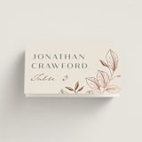 "Lovely" - Place Cards in Creme by Stardust Design Studio - Folded with Free Guest Printing