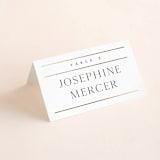 "Heard the news" - Place Cards in Cotton by Stacey Meacham - Folded with Free Guest Printing