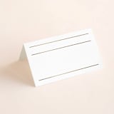 "Heard the news" - Place Cards in Cotton by Stacey Meacham - Blank front