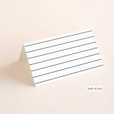 "Heard the news" - Place Cards in Cotton by Stacey Meacham - Folded Back of Card
