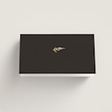 "Garden" - Place Cards in Mahogany by Leah Bisch - Blank front