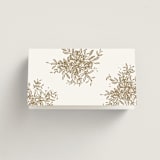 "Reflection" - Place Cards in Porcelain by Leah Bisch - Folded Back of Card