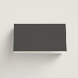 "Over Monogram" - Place Cards in Stormy by Jessica Williams - Folded Back of Card