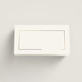 "Gilded Border" - Place Cards in Silk by Kelly Schmidt - Blank front