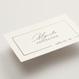 "Gilded Border" - Place Cards in Silk by Kelly Schmidt - Detail