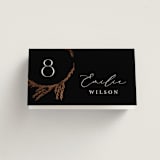 "Locket" - Place Cards in Pearl by Erin L. Wilson - Folded with Free Guest Printing