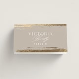 "True Love" - Place Cards in Clay by Carolyn Nicks - Folded with Free Guest Printing